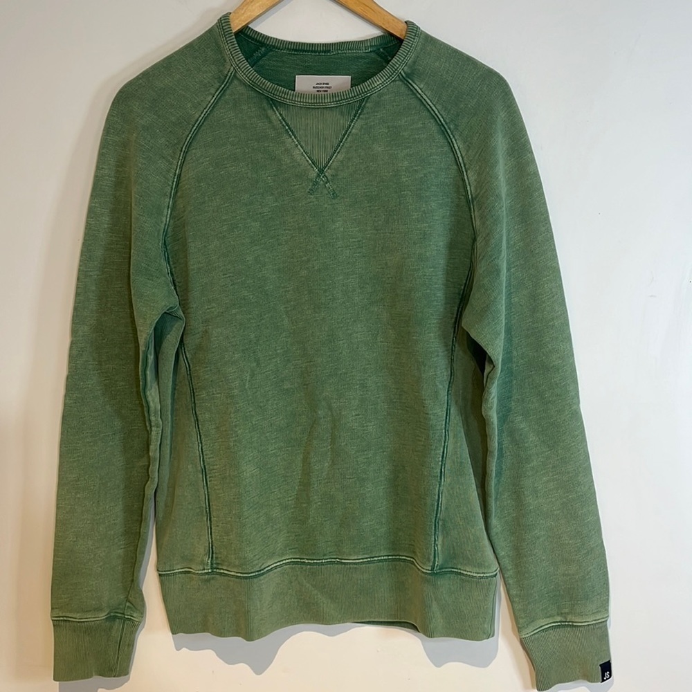 JACK SPADE New York green Salted CREWNECK Knit SWEATSHIRT Cotton ( XS )